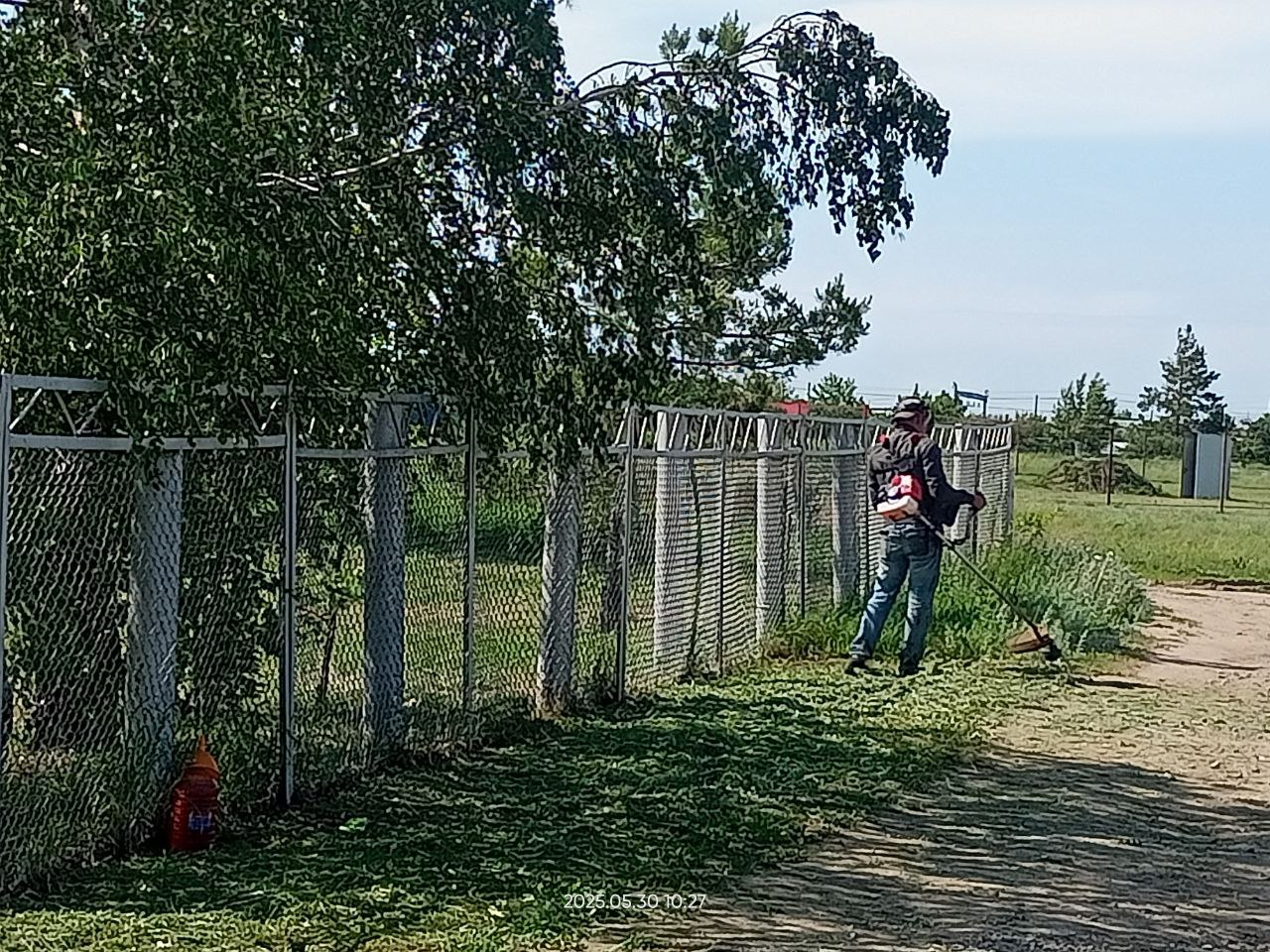 Покос травы.
